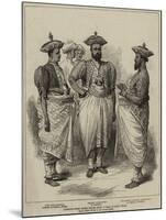 Cinghalese Chiefs Waiting for the Prince of Wales at Kandy, Ceylon-null-Mounted Giclee Print
