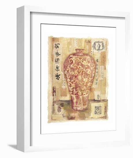 Cinnabar Vase-Jane Claire-Framed Art Print