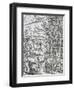 Cinnamon Harvesting on the Moluccan Islands, Engraving from Universal Cosmology-Andre Thevet-Framed Giclee Print