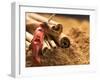 Cinnamon Sticks and Dried Chilli on Ground Cinnamon-Eising Studio - Food Photo and Video-Framed Photographic Print