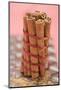 Cinnamon Sticks, Tied Together with Red Ribbon, on Chocolate-Eising Studio - Food Photo and Video-Mounted Photographic Print