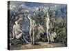 Cinq baigneurs-Paul Cézanne-Stretched Canvas