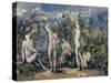 Cinq baigneurs-Paul Cézanne-Stretched Canvas