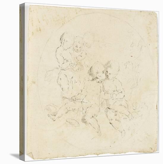 Cinq enfants nus-Arnould de Vuez-Stretched Canvas