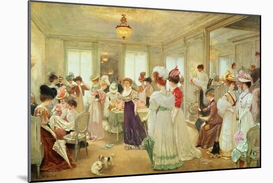 Cinq Heures Chez Le Couturier Paquin, 1906-Henri Gervex-Mounted Giclee Print