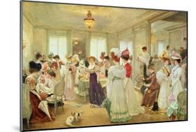 Cinq Heures Chez Le Couturier Paquin, 1906-Henri Gervex-Mounted Giclee Print