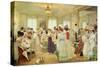 Cinq Heures Chez Le Couturier Paquin, 1906-Henri Gervex-Stretched Canvas
