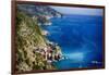 Cinque Terre Coast Scenic, Vernazza, Italy-George Oze-Framed Photographic Print