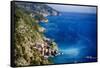 Cinque Terre Coast Scenic, Vernazza, Italy-George Oze-Framed Stretched Canvas