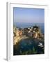 Cinque Terre, Coastal View and Village, Vernazza, Liguria, Italy-Steve Vidler-Framed Photographic Print