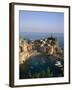 Cinque Terre, Coastal View and Village, Vernazza, Liguria, Italy-Steve Vidler-Framed Photographic Print