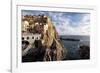 Cinque Terre Town On The Cliff, Mnarola, Italy-George Oze-Framed Photographic Print