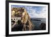 Cinque Terre Town On The Cliff, Mnarola, Italy-George Oze-Framed Photographic Print