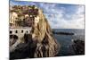 Cinque Terre Town On The Cliff, Mnarola, Italy-George Oze-Mounted Photographic Print