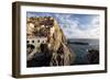 Cinque Terre Town On The Cliff, Mnarola, Italy-George Oze-Framed Photographic Print