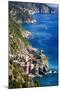 Cinque Terre Towns on the Cliffs, Italy-George Oze-Mounted Photographic Print