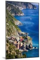 Cinque Terre Towns on the Cliffs, Italy-George Oze-Mounted Photographic Print