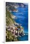 Cinque Terre Towns on the Cliffs, Italy-George Oze-Framed Photographic Print