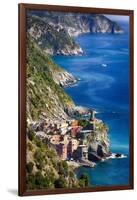 Cinque Terre Towns on the Cliffs, Italy-George Oze-Framed Photographic Print