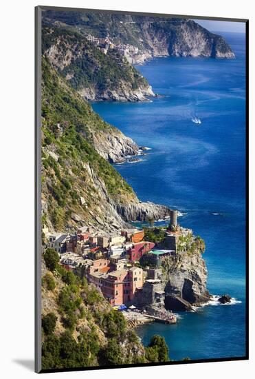 Cinque Terre Towns on the Cliffs, Italy-George Oze-Mounted Photographic Print