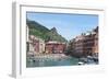 Cinque Terre Vernazza Harbor-Marilyn Dunlap-Framed Art Print