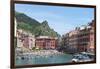 Cinque Terre Vernazza Harbor-Marilyn Dunlap-Framed Art Print