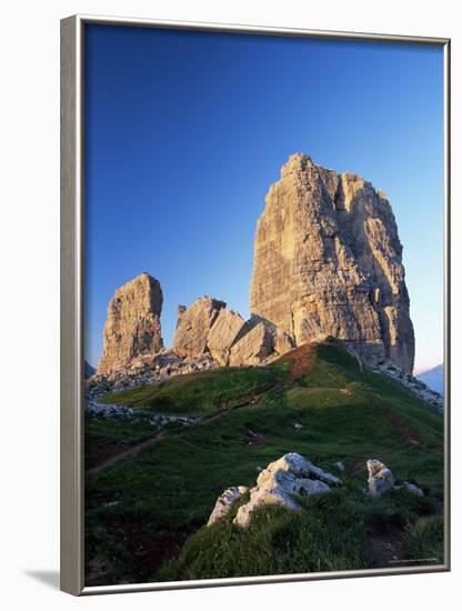 Cinque Torri at Sunset, Near Cortina d'Ampezzo, Dolomites, Veneto, Italy-Ruth Tomlinson-Framed Photographic Print