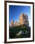 Cinque Torri at Sunset, Near Cortina d'Ampezzo, Dolomites, Veneto, Italy-Ruth Tomlinson-Framed Photographic Print