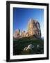 Cinque Torri at Sunset, Near Cortina d'Ampezzo, Dolomites, Veneto, Italy-Ruth Tomlinson-Framed Photographic Print