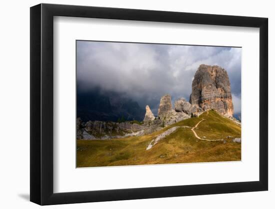 Cinque Torri, Belluno Province, Dolomites, Italy-Karen Deakin-Framed Photographic Print