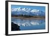 Cinquefoil Mountain Reflects in the Athabasca River, Jasper National Park, Canada-Richard Wright-Framed Photographic Print