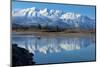 Cinquefoil Mountain Reflects in the Athabasca River, Jasper National Park, Canada-Richard Wright-Mounted Photographic Print