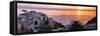 Cinqueterra Sunset-Steven Boone-Framed Stretched Canvas