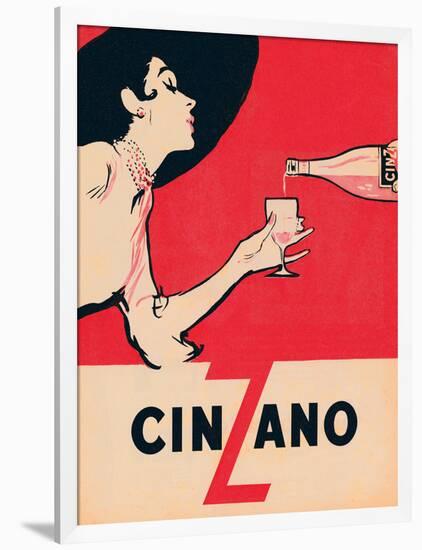 Cinzano-null-Framed Premium Giclee Print