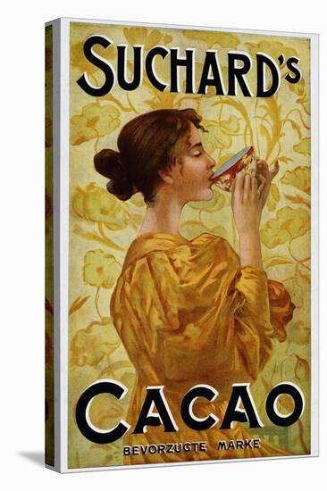 Circa 1905 Belgian Poster for Suchard's Cacao-null-Stretched Canvas