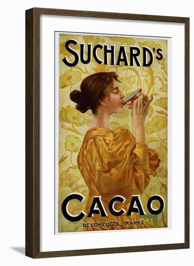 Circa 1905 Belgian Poster for Suchard's Cacao-null-Framed Giclee Print