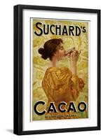 Circa 1905 Belgian Poster for Suchard's Cacao-null-Framed Giclee Print