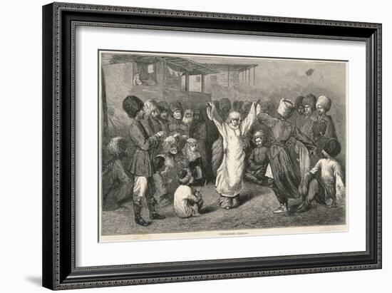 Circassians Dancing-null-Framed Art Print