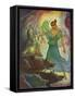 Circe and He Swine, 1929 (Litho)-Newell Convers Wyeth-Framed Stretched Canvas