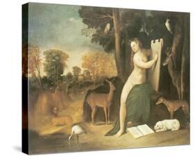 Circe And Her Lovers In A Landscape-Dosso Dossi-Stretched Canvas