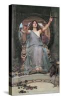 Circe Offering the Cup to Odusseus-J W Waterhouse-Stretched Canvas