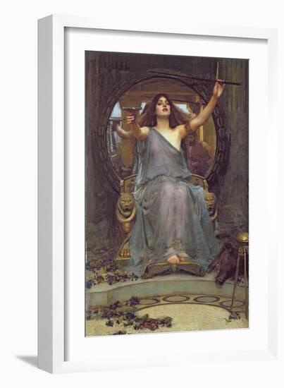 Circe Offering the Cup to Ulysses, 1891-John William Waterhouse-Framed Premium Giclee Print