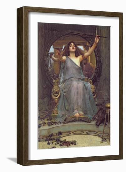 Circe Offering the Cup to Ulysses, 1891-John William Waterhouse-Framed Giclee Print