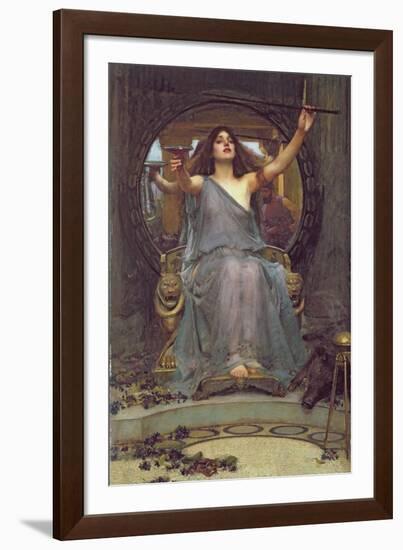 Circe Offering the Cup to Ulysses, 1891-John William Waterhouse-Framed Giclee Print