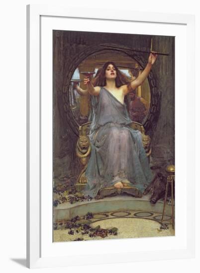 Circe Offering the Cup to Ulysses, 1891-John William Waterhouse-Framed Premium Giclee Print