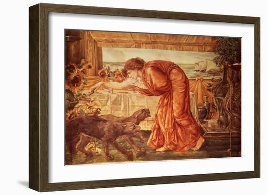 Circe Pouring Poison into a Vase and Awaiting the Arrival of Ulysses-Edward Burne-Jones-Framed Giclee Print