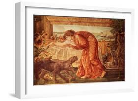 Circe Pouring Poison into a Vase and Awaiting the Arrival of Ulysses-Edward Burne-Jones-Framed Giclee Print