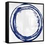 Circle Blue I-Natalie Harris-Framed Stretched Canvas