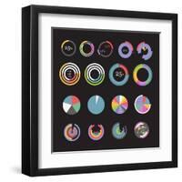 Circle Chart Templates Collection-tovovan-Framed Art Print