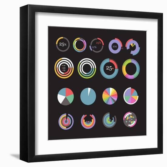 Circle Chart Templates Collection-tovovan-Framed Art Print